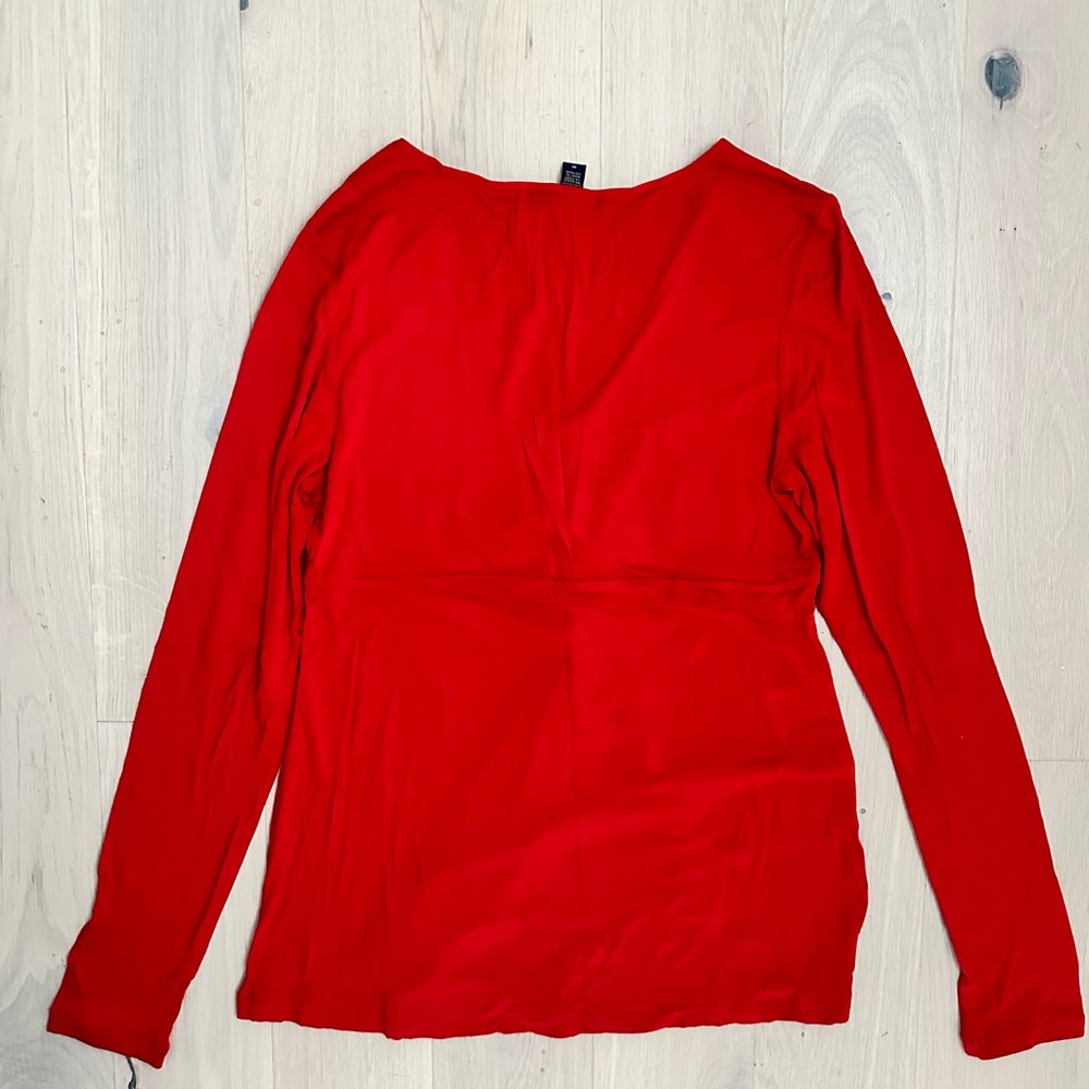 Banana Republic Red Long Sleeve Shirt - Picture 2 of 3